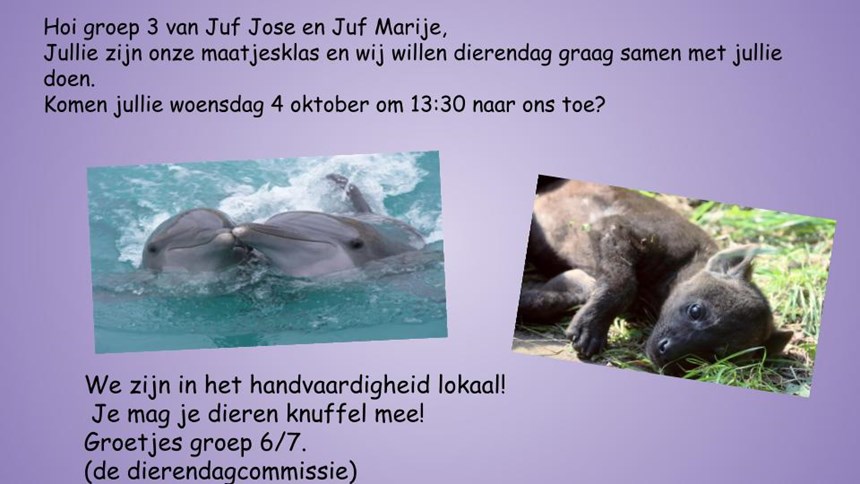 voor groep 3 juf jose